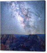 The Confluence Point At Night Canvas Print