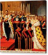 The Coronation Ceremony Of Nicholas Ii Canvas Print