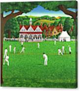 The Cricket Match Canvas Print