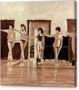 The Dance Class The Drawing Canvas Print