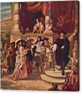 The Disgrace Of Lord Clarendon 1667 1905 Canvas Print