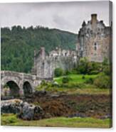 The Famous Eilean Donan Castle In The Lake Of Loch Alsh  At The Canvas Print