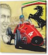 The Ferrari Legends - Alberto Ascari Canvas Print