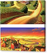 The Four Seasons Vertical Format Canvas Print