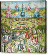 The Garden Of Earthly Delights, 1490-1500 Canvas Print