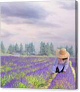 The Lavender Lady Of Provence Canvas Print