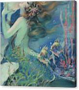 The Mermaid Canvas Print