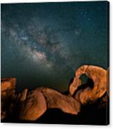 The Milky Way And The Aquarids Canvas Print
