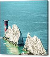 The Needles, Isle Of Wight, England Canvas Print