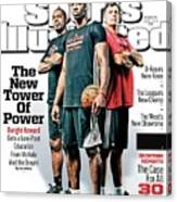 The New Tower Of Power 2013-14 Nba Basketball Preview Issue Sports Illustrated Cover Canvas Print