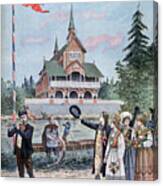 The Norwegian Pavilion At The Universal Canvas Print