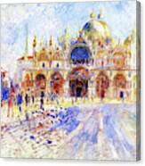 The Piazza San Marco, Venice - Digital Remastered Edition Canvas Print