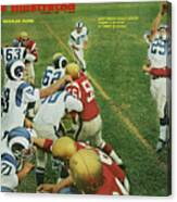 The Puzzling Los Angeles Rams Sports Illustrated Cover Canvas Print