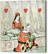 The Queen Of Hearts She Made Some Tarts Canvas Print