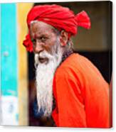 The Red Turban Canvas Print