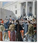 The Reinach Trial, 1899. Artist F Canvas Print