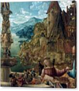 The Rest On The Flight Into Egypt, 1510 Canvas Print