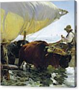 The Return From Fishing Of 1905 Canvas Print