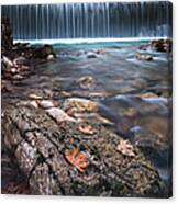 The Rock And The Water Canvas Print