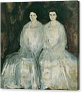 The Sisters Karoline And Pauline Fey Canvas Print