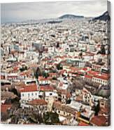 The Sprawling City Of Athens, Greece Is Canvas Print