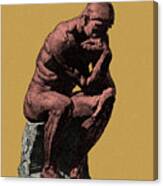 The Thinker Statue Canvas Print