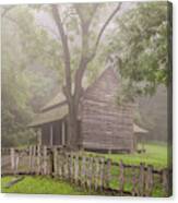 The Tipton Place On A Foggy Morning Canvas Print
