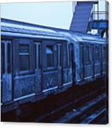 The Train (from The Series "new York Blues") Canvas Print