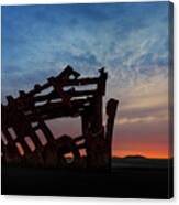 The Wreck Of The Peter Iredale Iii Canvas Print