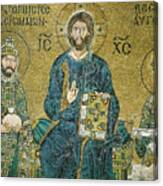 The  Zoe Mosaic, Hagia Sophia, Istanbul, 11th Century Ce Canvas Print