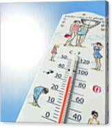 Thermometer Canvas Print