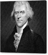 Thomas Jefferson, American President Canvas Print