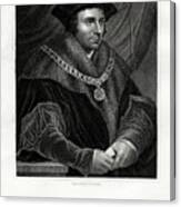 Thomas More, English Statesman, Scholar Canvas Print