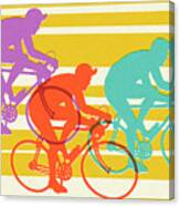 Three Bicycles Canvas Print