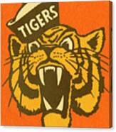 Tiger Wearing 'tigers' Hat Canvas Print