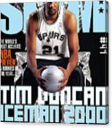 Tim Duncan: Iceman 2000 Slam Cover Canvas Print
