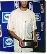 Tim Duncan-rookie Of The Year Canvas Print