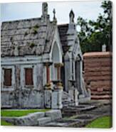Mausoleums In New Orleans Louisiana Cemetery Canvas Print
