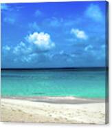 Topical Beach View Anguilla Canvas Print