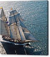 Topsail Schooner Under Full Sail Canvas Print