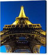 Tour Eiffel At Night - Paris - France Canvas Print