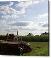 Tractor Stop Canvas Print