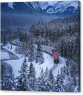 Train Form Winter Canvas Print