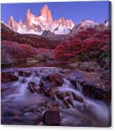 Tranquil Morning In Patagonia Canvas Print