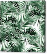 Tropical Palm Leaf Jungle #1 #tropical #decor #art Canvas Print