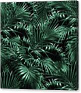 Tropical Palm Leaf Jungle Night #1 #tropical #decor #art Mixed Media by ...