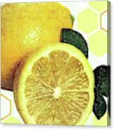 Tropical Print - Lemon - Fruit - Yellow, Green - Modern Wall Art Print - Tropical Poster Canvas Print