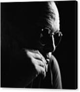 Truman Capote: Artistic Portrait In Glasses Canvas Print