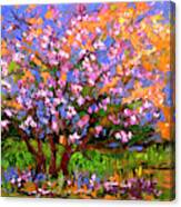 Tulips Magnolia Impressionist Oil Painting Canvas Print