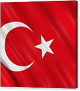 Turkey Flag Canvas Print